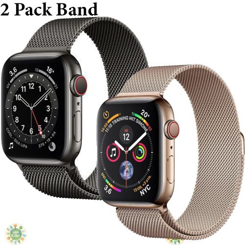 2 Pack Bracelet Magnétique Boucle Milanaise pour apple watch for Series 8 7 6 5 4 3 SE avec sticker
 Fiche Technique et Prix au Maroc