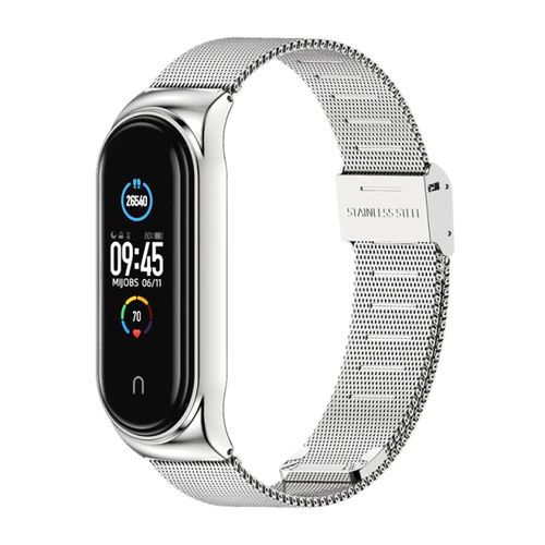 Bracelet de remplacement en acier inoxydable pour Xiaomi Mi Band 6 5 4 3
 Fiche Technique et Prix au Maroc