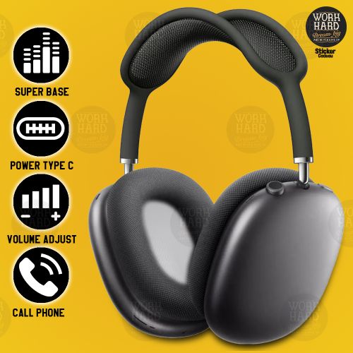 Casque Stéréo Bluetooth avec micro pour appels pour Musique,Noir+Sticker
 Fiche Technique et Prix au Maroc