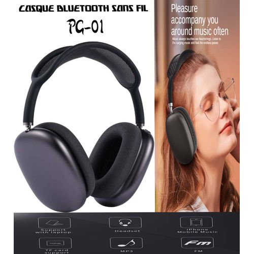 Casque Bluetooth sans fil PG-01
 Fiche Technique et Prix au Maroc