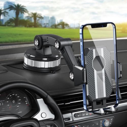 Support de téléphone portable pour voiture, montage sur pare-brise, rotatif à 360 degrés
 Fiche Technique et Prix au Maroc