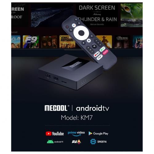 Mecool KM7 Android 11  Google certifié  2/16GB Amlogic S905Y4 DDR4 5G, WiFi Youtube 4K
 Fiche Technique et Prix au Maroc