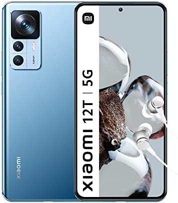 Xiaomi 12T 5G – Smartphone 8 + 128 Go, écran AMOLED CrystalRes de 6,7" 120 Hz, MediaTek Dimensity 8100-Ultra, Appareil Photo Professionnel 108 MP, Hypercharge Intelligente 120 W, 5000 mAh, Bleu Clair Fiche Technique et Prix au Maroc