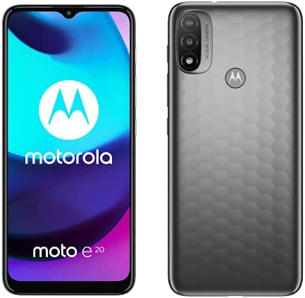 Motorola Moto E20 Smartphone portable Débloqué (Ecran : 6,5" - 32 Go - Android 11.0) Noir Version FR Fiche Technique et Prix au Maroc