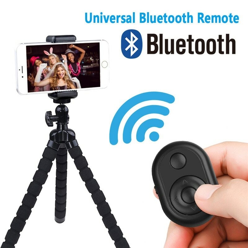 Portable Remote Control Shutter Self-timer Button Convenient Bluetooth Selfie Shutter for Phone Ring Light Tripod Taking Photoes (11)