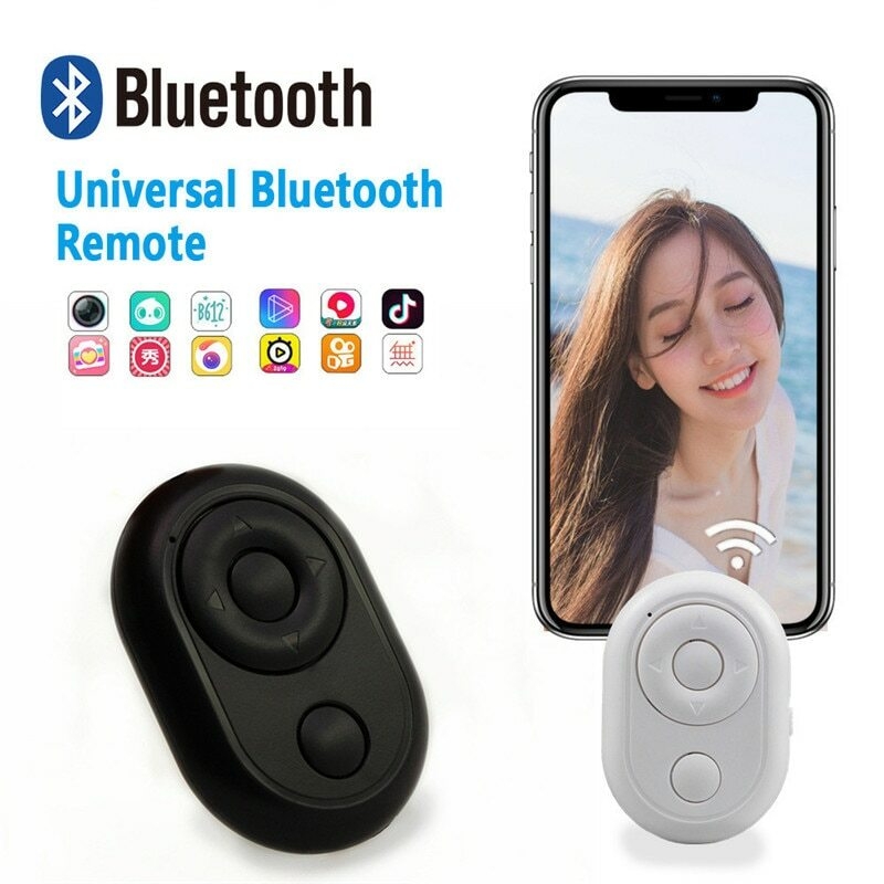 Portable Remote Control Shutter Self-timer Button Convenient Bluetooth Selfie Shutter for Phone Ring Light Tripod Taking Photoes (13)