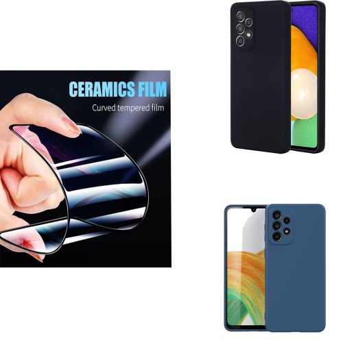 2 Pochette silicone Liquide Samsung A23   Noir + Bleu Incassable ceramique
 Fiche Technique et Prix au Maroc