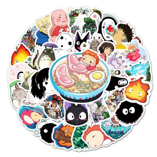 25 Y02 Anime Hayao Miyazaki Spirited Away Personalized Sticker Laptop Car Refrigerator Decorative Sticker Wholesale
 Fiche Technique et Prix au Maroc