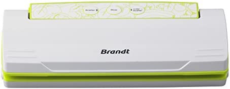 BRANDT SOU-110V – Appareil de mise Sous vide Alimentaire – Emballeuse pour Aliments – Longue Conservation – Blanche et Verte Fiche Technique et Prix au Maroc