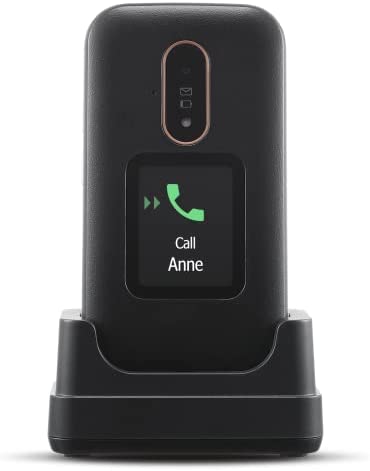 Doro 6880 4G Téléphone Portable à Clapet Débloqué pour Seniors avec Touches Numériques Parlantes, Afficheur Externe, Touche d'Assistance et Socle Chargeur [Version Française] (Noir) Fiche Technique et Prix au Maroc