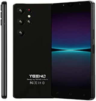 TEENO Smartphone 5.3" Pouces Téléphone Portable Débloqué 4G 2Go RAM 16Go ROM (Android Double SIM Slot Double Caméras Quad Core) Noir Fiche Technique et Prix au Maroc
