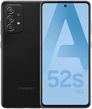Samsung Galaxy A52S, Téléphone mobile 5G 128Go Noir, Carte SIM non incluse, smartphone Android, Version FR Fiche Technique et Prix au Maroc