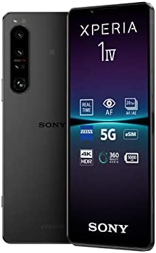 Sony Xperia 1 IV - Smartphone Android, Téléphone Portable 6.5 Pouces 21:9 CinemaWide 4K HDR OLED - Taux de rafraichissement de 120Hz - Véritable Zoom Optique - rêvetement Zeiss T* (Noir) Fiche Technique et Prix au Maroc