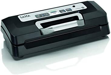 Laica VT3119 Machine sous vide avec poignée de blocage capacité d'absorption de 12 l/min, comprend un rouleau, 1 cutter et un tube pour conteneurs. Fiche Technique et Prix au Maroc