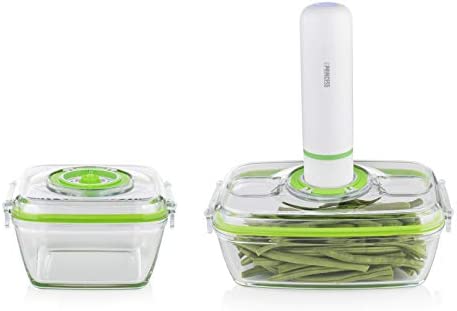 Kit pompe électrique de mise sous vide Princess 01.492985.01.001 - 2 boîtes en verre - 0,7 et 1,1 L Fiche Technique et Prix au Maroc