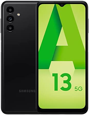 Samsung Galaxy A13 5G, Téléphone Portable Carte SIM Non Incluse, Écran 6,6" Infinity-V, Smartphone, 4 Go RAM, Stockage 64 Go, Batterie de 5 000 mAh, Téléphone 5G Noir, Android 12 [Version FR] Fiche Technique et Prix au Maroc