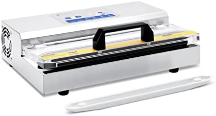 Royal Catering RCVG-40 Machine Appareil De Sous Vide Alimentaire Pro Emballeuse Petite Sous Videuse Scelleuse Professionnelle (Vitesse : 16 l/min, Sacs : 31 cm, Largeur de la soudure : 1,8 x 2 mm) Fiche Technique et Prix au Maroc