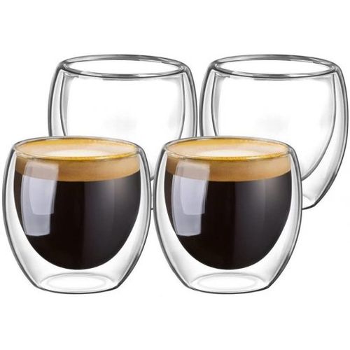 4 Verres Double Paroi 80 Ml
 Fiche Technique et Prix au Maroc