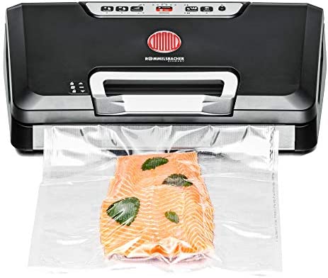 Rommelsbacher VAC 485 TOP Appareil de mise sous vide avec compartiment à rouleau et couteau à découper Noir/argenté Fiche Technique et Prix au Maroc