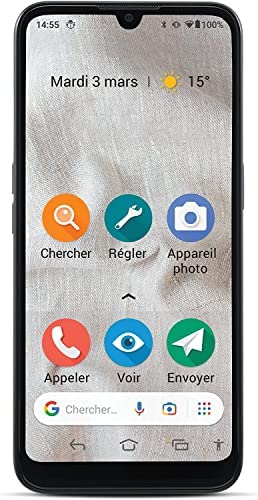 Doro 8100 4G Smartphone Débloqué pour Seniors, Résistant à l'eau, avec Triple Caméra, Écran 6.1", GPS et Reconnaissance Faciale [Version Française] (Noir) Fiche Technique et Prix au Maroc