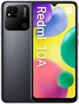Xiaomi Redmi 10A Smartphone, 32Go, Écran immersif 6,53", Batterie Longue autonomie 5000mAh, Double caméra 13MP, Gris Graphite Fiche Technique et Prix au Maroc