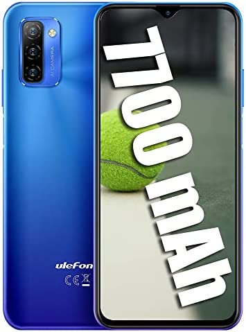 Ulefone Smartphone Note 12P 4G, Batterie 7700mAh, écran HD + 6,82", Octa-Core 4 Go + 64 Go, Triple caméra 13MP + 8MP, Emplacement 3 Cartes, Téléphones Portables Débloqués Double SIM Bleu Fiche Technique et Prix au Maroc