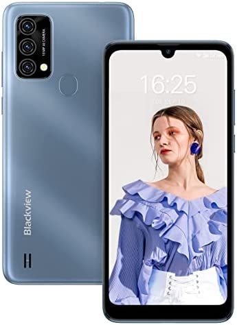 Smartphone Pas Cher 4G, Blackview A50 Telephone Portable Android 11, 5Go+64Go/SD-1To, Écran 6.09"HD+5G WIFI, 13MP+5MP, 4280mAh, Smartphone Débloqué Dual SIM, 3 Slots/Face ID/Fingerprint/2 Ans Garantie Fiche Technique et Prix au Maroc