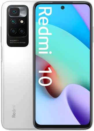 Xiaomi Redmi 10 Smartphone NFC Version 2022, 4Go+64Go, Écran 6,5" 90 Hz FHD+ DotDisplay, Quatre caméras IA 50 Mpx, Batterie 5 000 mAh, Blanc Fiche Technique et Prix au Maroc