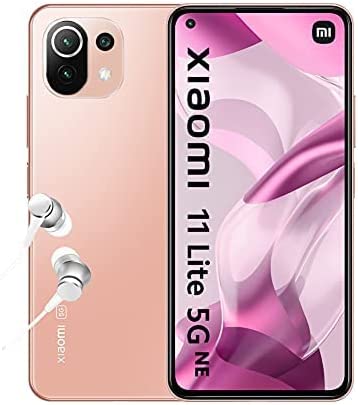 Xiaomi 11 Lite 5G NE - Smartphone 128GB, 8GB RAM, Dual Sim, Peach Pink Fiche Technique et Prix au Maroc