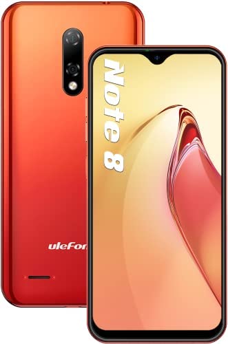 Ulefone 3G Smartphone Pas Cher, Note 8 Telephone Portable Pas Cher Android 10 (16Go ROM/SD-128Go, Quad Core Processeur, 2700mAh, Écran 5.5", 5MP+2MP, Smartphone Dual SIM) Face ID/2Ans de Garantie Fiche Technique et Prix au Maroc