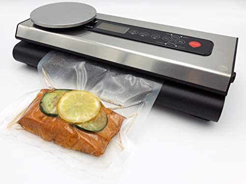 VACU Machine à emballer sous vide pour aliments VacuNo. 1 – VACU Premium avec balance numérique intégrée – Appareil de mise sous vide – Sous vide – Avec sac en film et tuyau Fiche Technique et Prix au Maroc