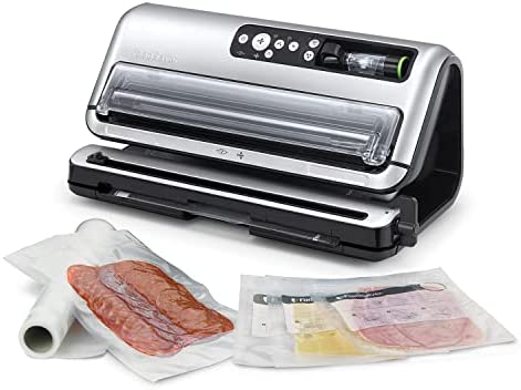 FoodSaver machine sous vide automatisé et professionnel | compartiment de rangement pour rouleau et cutter | fonction marinade | inclus sacs de mise sous vide assortis [FFS006X] Fiche Technique et Prix au Maroc
