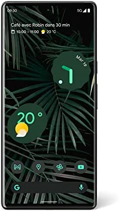 Google Pixel 6 Pro – Smartphone Android 5G débloqué avec Appareil Photo de 50 Mpx et Objectif Grand Angle – [128 GB] – [Noir Carbone] Version FR Fiche Technique et Prix au Maroc
