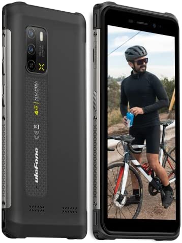 Ulefone Armor X10 Pro(2022) Smartphone Incassable 4G, Octa-cora, 4 Go+64 Go, IP68/69K 5180 mAh Batterie Telephone Portable Incassable, 20MP+5MP, 5,45"HD+, Dual SIM Android 11 Téléphone, NFC/OTG (Noir) Fiche Technique et Prix au Maroc