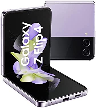 Samsung Galaxy Z Flip4, Téléphone Portable 5G, Carte SIM non incluse, Android, Smartphone Pliable, 512 Go, Lavande, Extension garantie 12 mois offerte [Exclusivité Amazon] - Version FR Fiche Technique et Prix au Maroc