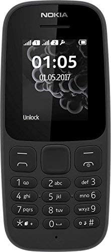 Nokia 105 - Téléphone portable débloqué GSM (Ecran 1,8 pouces, ROM 4Mo, Double SIM) Noir Fiche Technique et Prix au Maroc