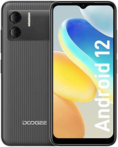 DOOGEE Téléphone Portable, X98 Pro(2022), 9Go+64Go(TF 1To), Android 12, 6.52" HD+Écran, NFC Supporté, 4200mAh/10W, 12MP AI Double Caméra Arrière Téléphone Portable Débloqué- Noir Fiche Technique et Prix au Maroc