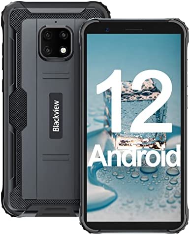 Telephone Portable Incassable, Blackview® BV4900 Pro Smartphone Débloqué 4G (Android 12, 4Go+64Go/SD 128Go, Batterie 5580mAh, Octa-Core, 13MP+5MP, 5.7" Smartphone Etanche) GPS/NFC/Face ID/Gyroscope Fiche Technique et Prix au Maroc