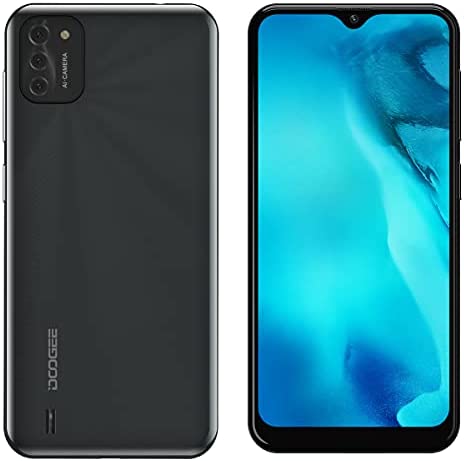 DOOGEE X93 3G Téléphone Portable Débloqué Pas Cher - 6,1 Pouces HD+ Ecran, Android 10 Smartphone Quad-Core 2 Go RAM 16 Go ROM, Caméra Triple 8MP, Dual SIM GPS 4350mAh, Déverrouiller Le Visage Noir Fiche Technique et Prix au Maroc