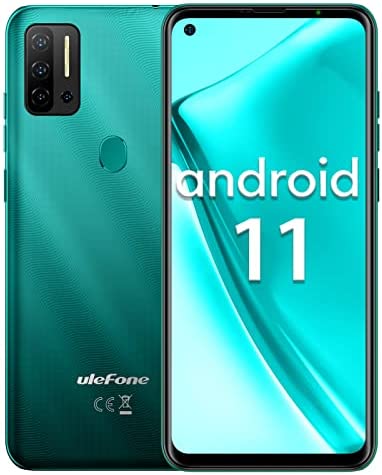 Ulefone 8Go+128Go Smartphone 4G, Note 11P Telephone Portable Android 11 Octa-Core Ecran 6,55 Pouces 48MP 4400mAh Face ID,OTG,Dual 4G Volte/GPS Smartphone Debloque (Vert) Fiche Technique et Prix au Maroc