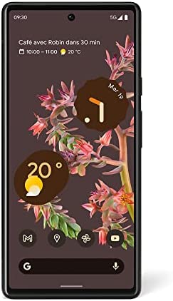 Google Pixel 6 – Smartphone Android 5G débloqué avec appareil photo de 50 Mpx et objectif Grand Angle – [128GB] – [Noir Carbone] Version FR Fiche Technique et Prix au Maroc