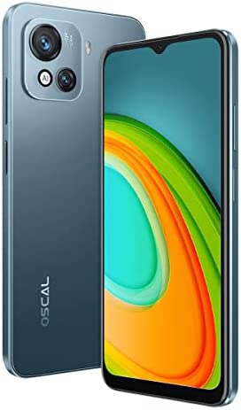 OSCAL C80 Android 12 Smartphone Débloqué, 8Go+128Go, Double Caméra 50MP+8MP, 6,5" 90Hz HD+ Ecran, 4G Telephone Portable Double SIM, Ultra-Mince, Charge Rapide 5180mAh, Empreinte Digitale GPS Bleu Fiche Technique et Prix au Maroc