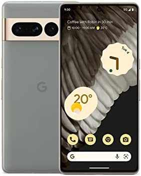 Google Pixel 7 Pro – Smartphone Android 5G débloqué avec téléobjectif, Objectif Grand Angle et 24 Heures d'autonomie – 128GB – Vert Sauge Fiche Technique et Prix au Maroc