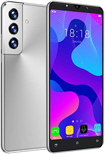 无 3G Telephone Portable débloqué, 4Go /128 Go ROM,1Go RAM, Android OS, 4.5 Pouces Smartphone Pas Cher, Double SIM+Double caméra, 2000mAh Téléphone Portable,WiFi/GPS/Bluetooth (S21-Silver) Fiche Technique et Prix au Maroc