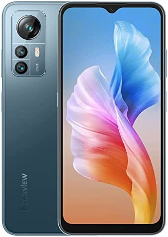 Blackview A85 Téléphone Portable Débloqué, Caméra 50MP, 8Go+128Go, 6.5’’ HD + 90Hz Ecran, Charge Rapide 18W, Dual SIM Android 12 Smartphone, Emplacement pour 3 Cartes, Empreinte Digitale NFC Bleu Fiche Technique et Prix au Maroc