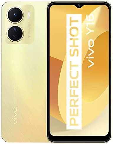 VIVO Y16 Smartphone, 4 Go RAM + 128 Go ROM, Batterie de 5 000 mAh, Grand écran HD + de 6,51", Double Caméra 13 MP, Double Carte SIM Double Veille Smartphone Android 12 Fiche Technique et Prix au Maroc
