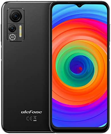 Ulefone 4G Téléphone Portable Android 12 Note 14(64Go), Emplacement pour 3 Cartes, 4Go+64Go, Smartphone Débloqué Dual SIM, 6,52'' HD+, 13MP+5MP, Batterie 4500mAh, Déverrouillage du Visage GPS Noir Fiche Technique et Prix au Maroc