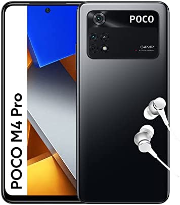 POCO M4 Pro - Smartphone 8+256GB, 6.43” Écran 90Hz AMOLED, MediaTek Helio G96, Triple Caméra 64MP, 5000mAh, Noir Vif (Version française + Garantie 2 ans) Fiche Technique et Prix au Maroc