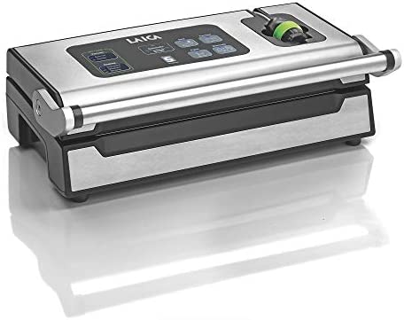 Laica VT3240 XPro Maxi Kit sous-vide composé de 1 machine sous-vide professionnelle, 2 rouleaux sous-vide 28 x 600 cm et 1 paquet de 100 sachets Fiche Technique et Prix au Maroc