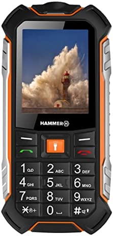 Hammer H Power LTE Télephone Portable Incassable Debloqué IP68 Résistant Etanche Antichoc, Dual SIM, Batterie 0 3100 mAh, Grosses Touches, Radio FM, MP3, Caméra 2mpx, Lampe de Poche, Boost, Noir Fiche Technique et Prix au Maroc